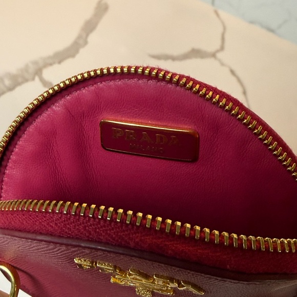Prada Saffiano Leather Pink Wristlet - Picture 4 of 8